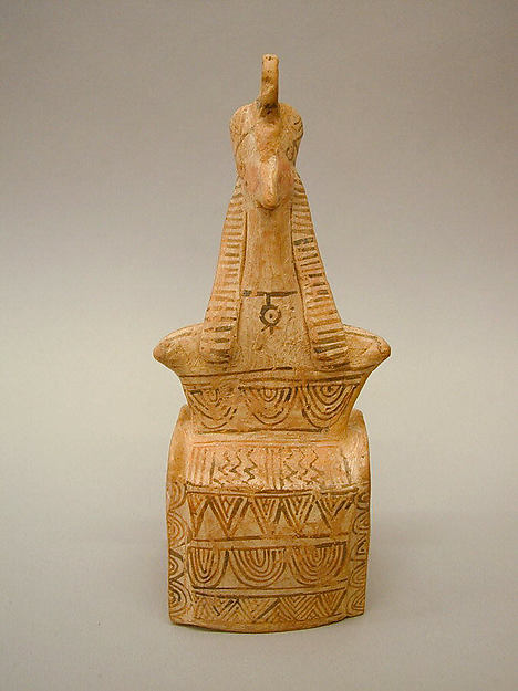 Terracotta seated figure, ca. 6th century BCE
