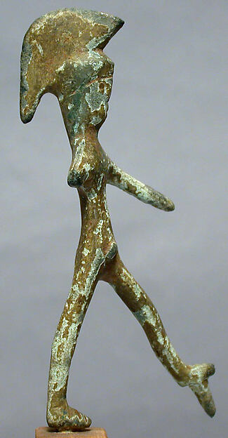 Bronze statuette of a warrior by an unrecorded maker, The Metropolitan Museum of Art