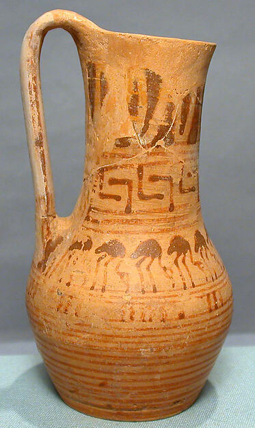 Terracotta oinochoe by an unrecorded maker, The Metropolitan Museum of Art