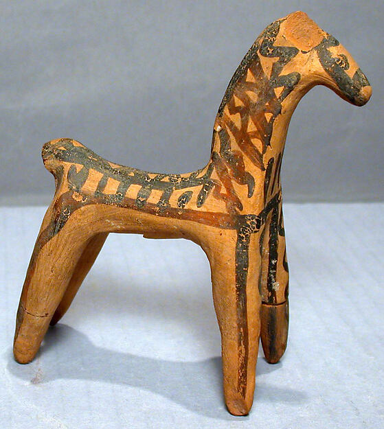 Terracotta statuette of a horse by an unrecorded maker, The Metropolitan Museum of Art