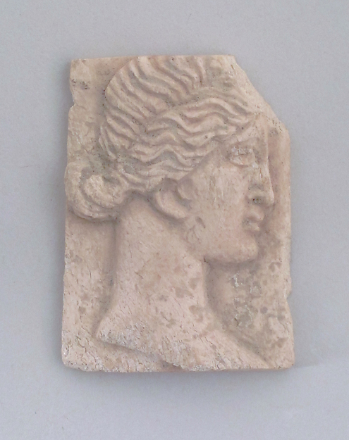 Relief of a head of woman by an unrecorded maker, The Metropolitan Museum of Art