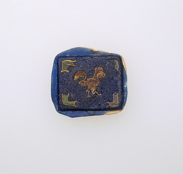 Glass and gold inlay by an unrecorded maker, The Metropolitan Museum of Art