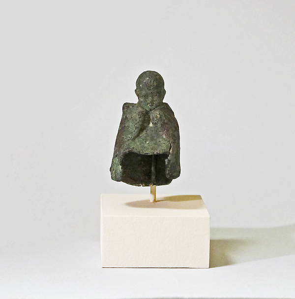 Fragmentary bronze statuette of boy wearing a mantle by an unrecorded maker, The Metropolitan Museum of Art