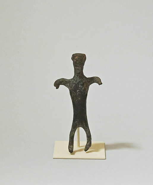 Bronze statuette of a woman