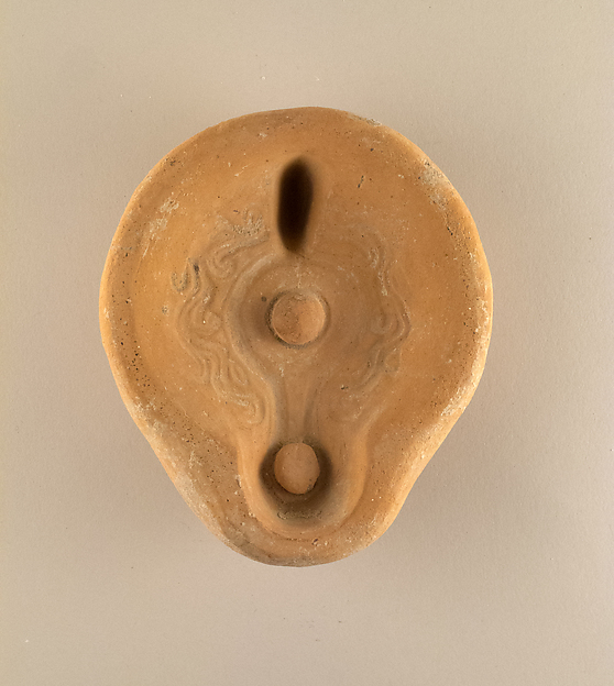Terracotta lamp mold, top by an unrecorded maker, The Metropolitan Museum of Art