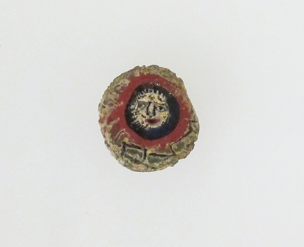 Glass mosaic face bead by an unrecorded maker, The Metropolitan Museum of Art