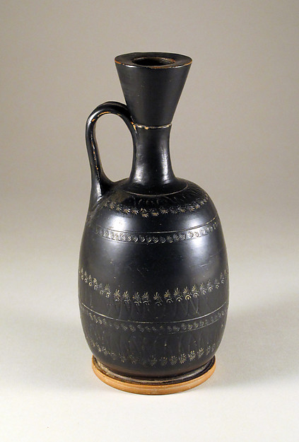 Terracotta squat lekythos (oil flask) by an unrecorded maker, The Metropolitan Museum of Art