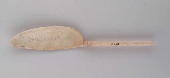 Bone spoon by an unrecorded maker, The Metropolitan Museum of Art