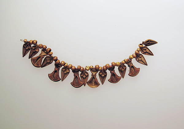 Bead pendant, with lotus flowers