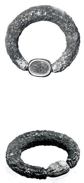 Silver swivel ring with engraved stone by an unrecorded maker, The Metropolitan Museum of Art