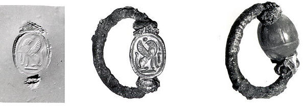 Silver swivel ring with sard scarab by an unrecorded maker, The Metropolitan Museum of Art