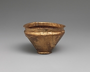 Gold kantharos (drinking cup with two high vertical handles) | Helladic, Mycenaean | Late 