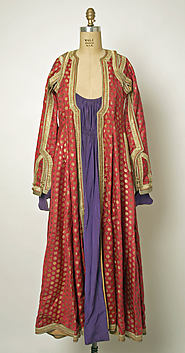 Robe, Silk, metal wrapped thread; brocaded