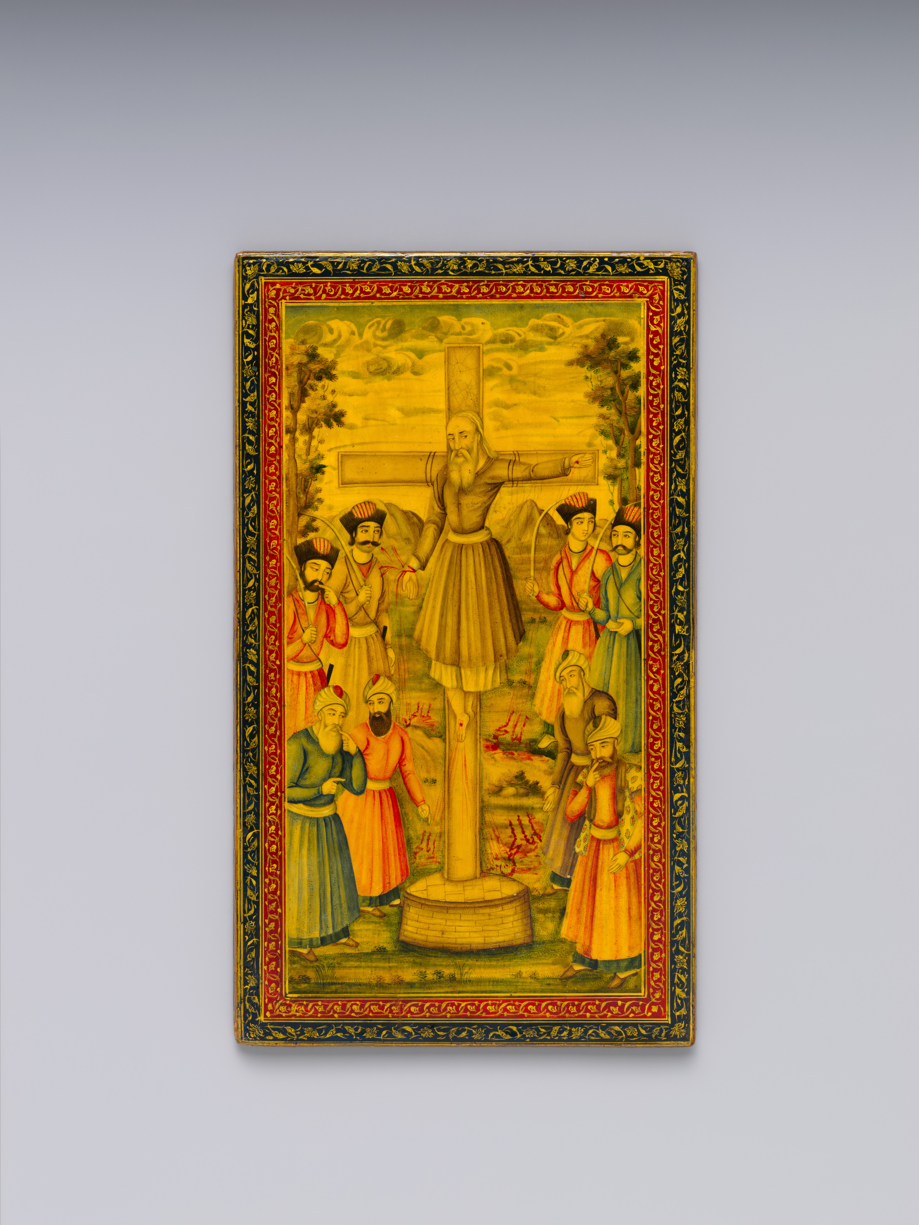 Muhammad Isma'il Isfahani - Mirror Case Depicting Crucifixion