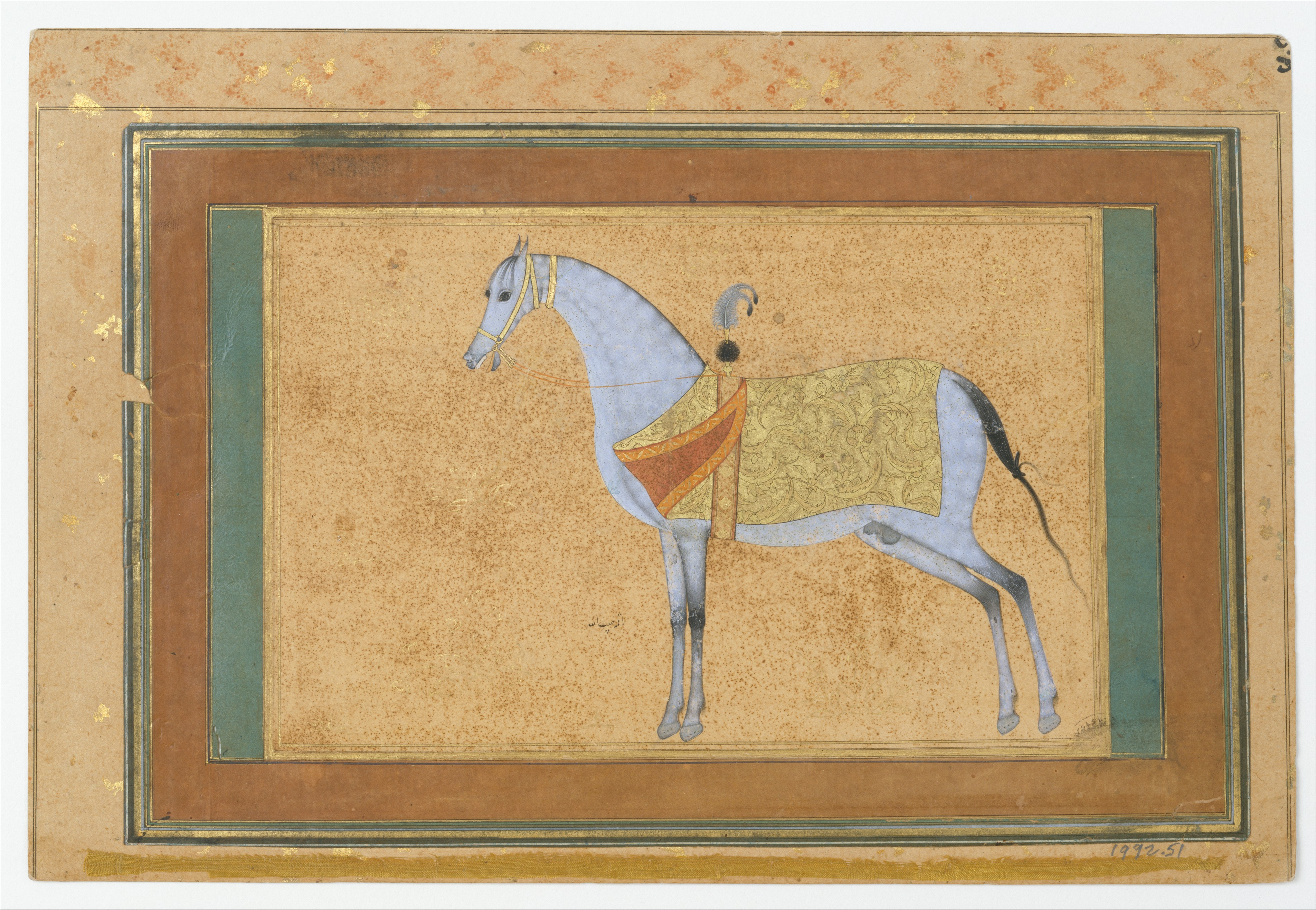 SULTAN'S STEED ARABIAN HORSE ART Postcard/ Magnet Set 1890's Art Grooms Desert 