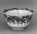 Bowl, Stonepaste; polychrome painted under transparent glaze