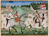 The Procession of Cornelis van den Bogaerde, Opaque watercolor, gold, and silver on paper