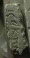 Fragment of an Inscribed Stele, Limestone; incised