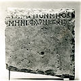Inscribed Stele, Limestone; incised