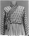 Fragment of a Robe (Jama), Cotton, silk; plain weave, embroidered