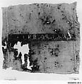 Textile Fragment, Linen and silk; tapestry-woven