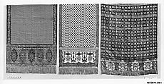 Sash, Silk, metal thread