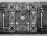 Panel, Wood (fig); mosaic with bone and four different types of wood