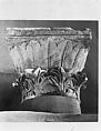 Capital with Acanthus and Palm Leaves, Limestone; carved in relief