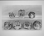 Fragment of a Bowl, Stonepaste; glazed, luster-painted