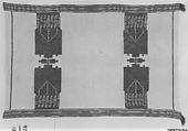 Cover, Linen embroidered with silk