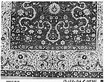 Carpet, Silk (warp and weft), wool (pile), metal wrapped thread; asymmetricaly knotted thread, brocaded