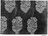 Textile Fragment, Silk and metal wrapped thread; brocaded