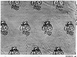Textile Fragment, Silk; brocaded