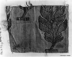 Textile Fragment, Silk and metal wrapped thread; brocaded