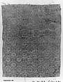 Textile Fragment, Silk, cotton, and metal wrapped thread; brocaded