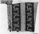 Textile Fragment, Silk and metal wrapped thread; brocaded