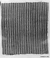 Textile Fragment, Silk and cotton; woven