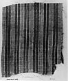 Textile Fragment, Silk and cotton; woven