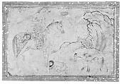The Prince and the Petitioner, Attributed to Vali Jan (Iranian, born Tabriz), Ink and gold on paper