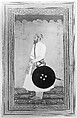 Portrait of Jafar Khan, Ink, opaque watercolor, and gold on paper