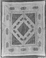 Cover, Linen, silk; embroidered