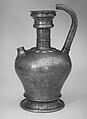 Ewer, Brass; originally inlaid with silver