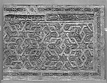 Dado Panel, Stucco; carved, with some cast plaster elements