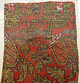 Textile Fragments, Silk, metal wrapped thread; lampas