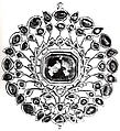 Ornament, Gold, beryl; enameled on verso