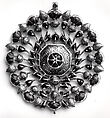 Ornament, Gold, beryl; enameled on verso