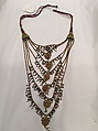 Seven-Stranded Necklace (Satlari), Gold, enamel, pearls, rock crystal