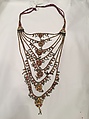 Seven-Stranded Necklace (Satlari), Gold, enamel, pearls, rock crystal