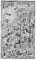 "Battle Between Iranians and Turanians", Folio from a Shahnama (Book of Kings), Muhammad al-Qivam al-Shirazi (Iranian, active ca. 1560s), Ink, opaque watercolor, and gold on paper