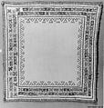 Doily, Linen and silk; embroidered
